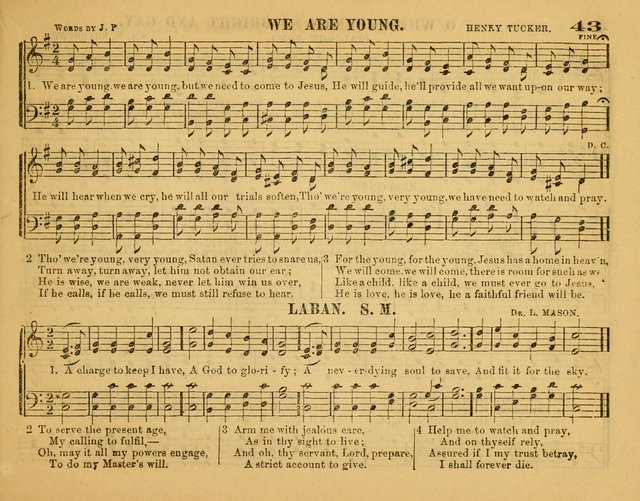 Fresh Laurels for the Sabbath School, A new and extensive collection of music and hymns. Prepared expressly for the Sabbath Schools, Etc. page 48