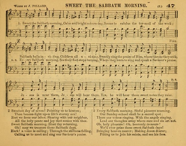 Fresh Laurels for the Sabbath School, A new and extensive collection of music and hymns. Prepared expressly for the Sabbath Schools, Etc. page 52