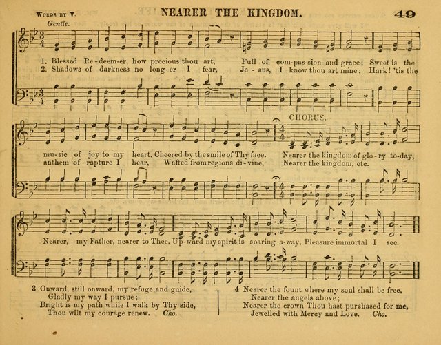 Fresh Laurels for the Sabbath School, A new and extensive collection of music and hymns. Prepared expressly for the Sabbath Schools, Etc. page 54