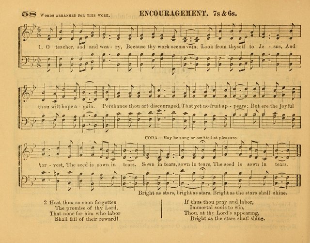 Fresh Laurels for the Sabbath School, A new and extensive collection of music and hymns. Prepared expressly for the Sabbath Schools, Etc. page 63