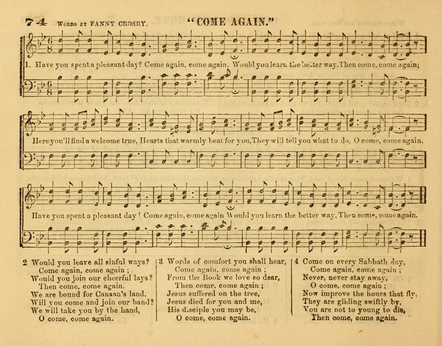 Fresh Laurels for the Sabbath School, A new and extensive collection of music and hymns. Prepared expressly for the Sabbath Schools, Etc. page 79