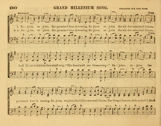 Fresh Laurels for the Sabbath School, A new and extensive collection of music and hymns. Prepared expressly for the Sabbath Schools, Etc. page 95