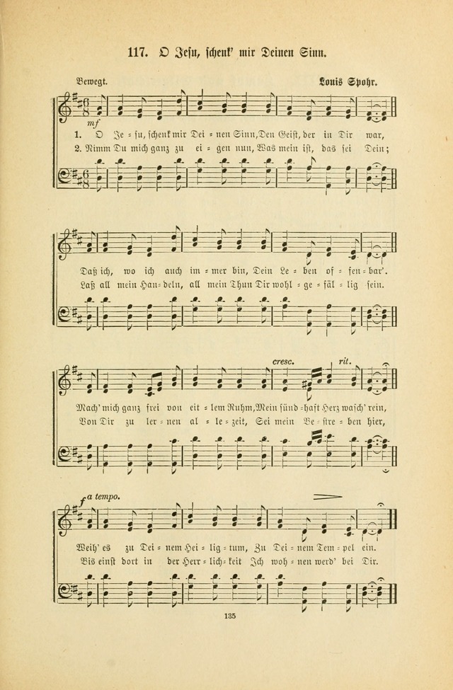 Frohe Lieder und Brüder-Harfe: eine Sammlung von Liedern für Sonntagschulen und Jugendvereine (Spezialle Aufl.) page 135