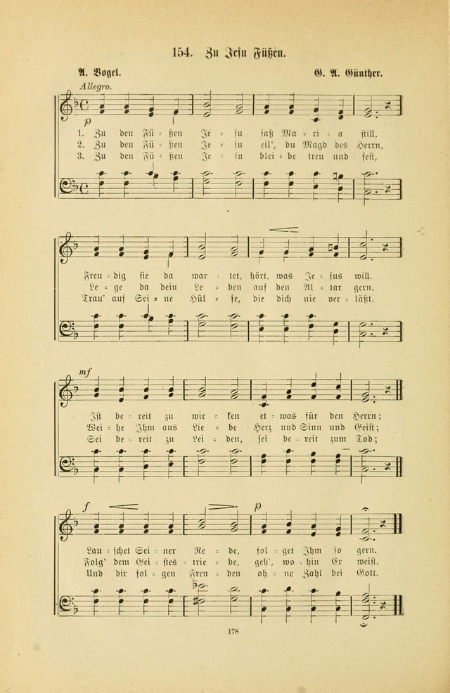 Frohe Lieder und Brüder-Harfe: eine Sammlung von Liedern für Sonntagschulen und Jugendvereine (Spezialle Aufl.) page 178