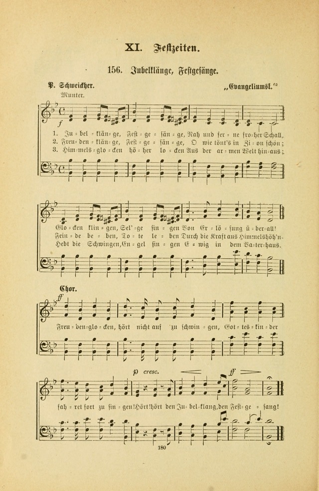 Frohe Lieder und Brüder-Harfe: eine Sammlung von Liedern für Sonntagschulen und Jugendvereine (Spezialle Aufl.) page 180