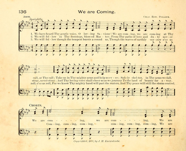 Fair as the Morning. Hymns and Tunes for Praise in the Sunday-School page 134