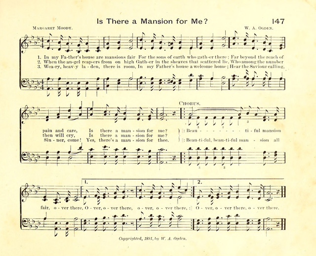 Fair as the Morning. Hymns and Tunes for Praise in the Sunday-School page 145