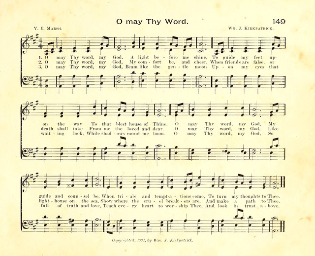 Fair as the Morning. Hymns and Tunes for Praise in the Sunday-School page 147