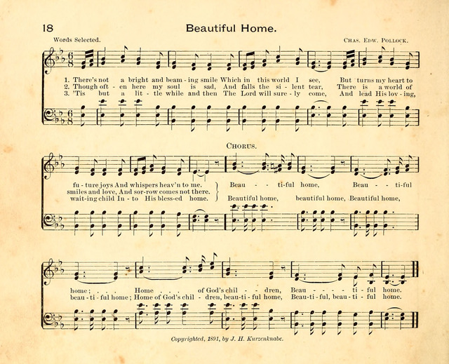 Fair as the Morning. Hymns and Tunes for Praise in the Sunday-School page 16