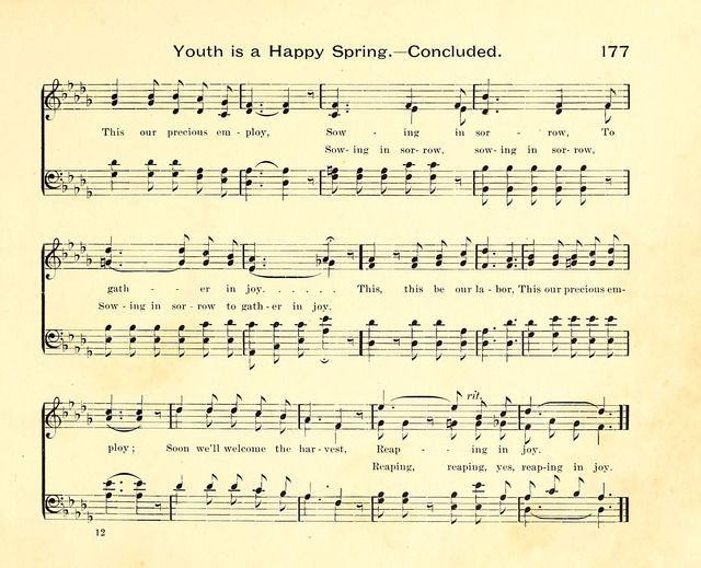 Fair as the Morning. Hymns and Tunes for Praise in the Sunday-School page 175