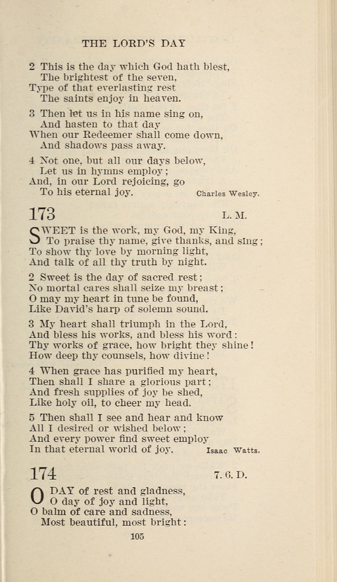 Free Methodist Hymnal page 105