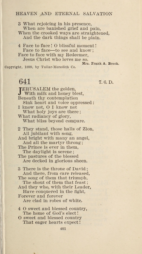 Free Methodist Hymnal page 403