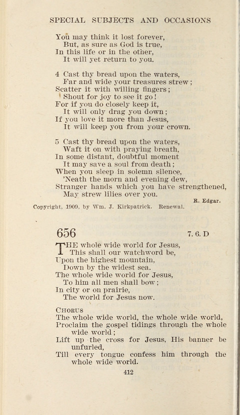 Free Methodist Hymnal page 414