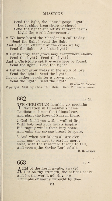 Free Methodist Hymnal page 419