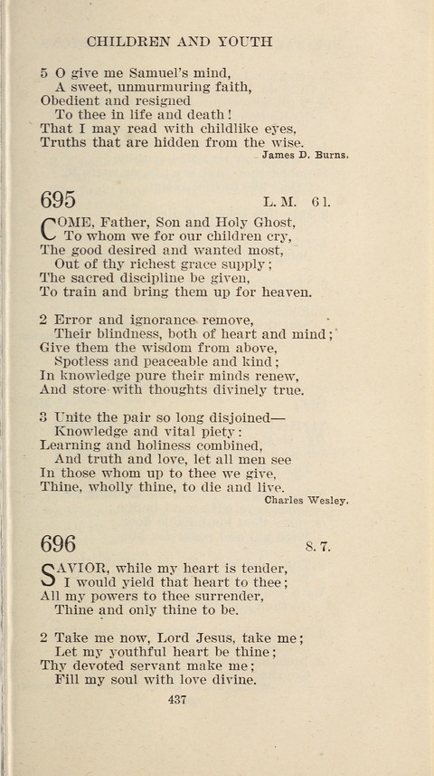 Free Methodist Hymnal page 439