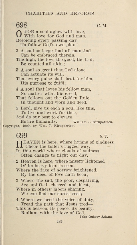 Free Methodist Hymnal page 441