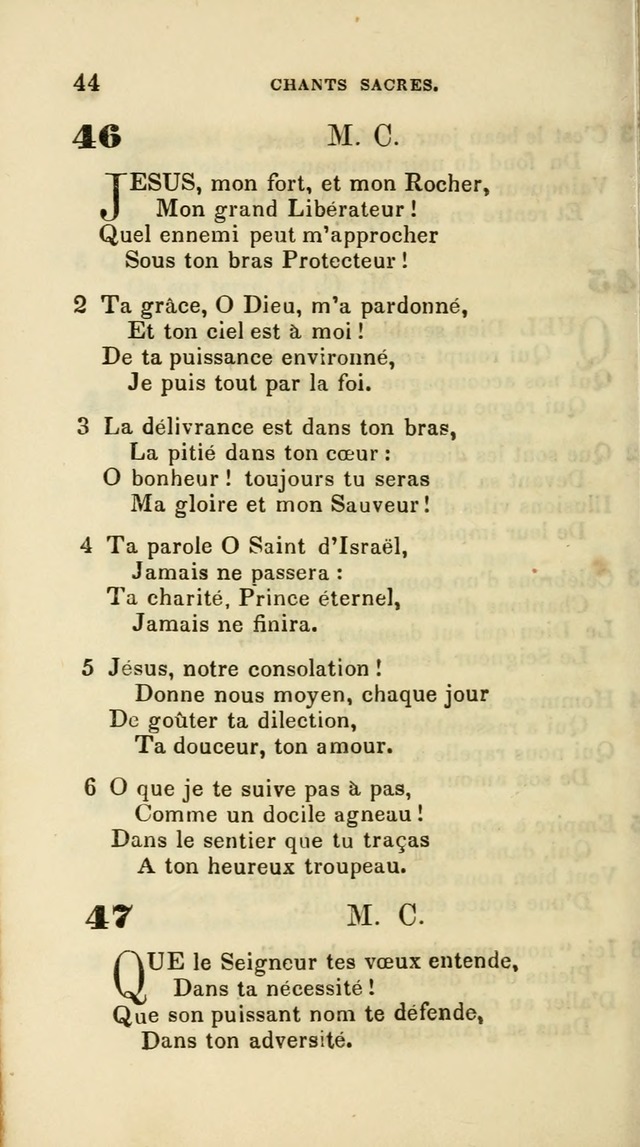 French Psalms, Hymns and Spiritual Songs: with a pure prose pronunciation, in accordance with the usage of the cognate languages... page 47