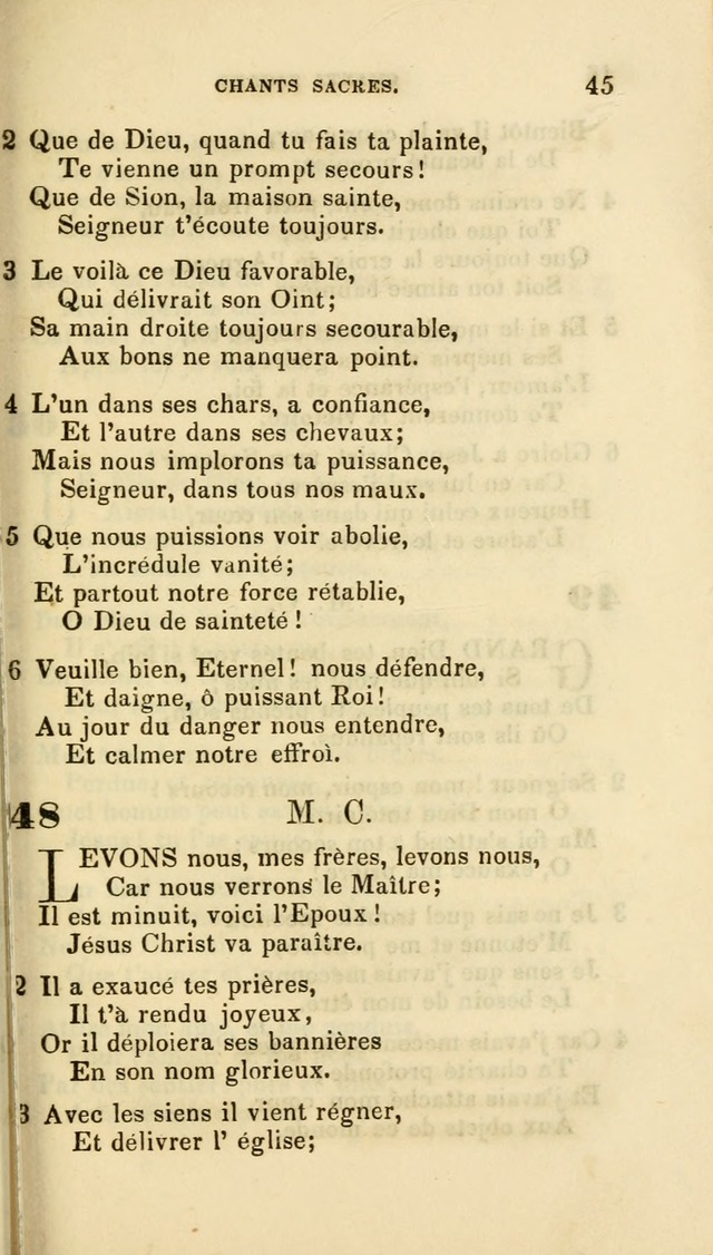 French Psalms, Hymns and Spiritual Songs: with a pure prose pronunciation, in accordance with the usage of the cognate languages... page 48