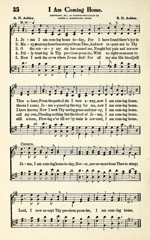 Favorite Selections from Victorious Service Songs: Designed for Conventions and Other Special Occasions page 34