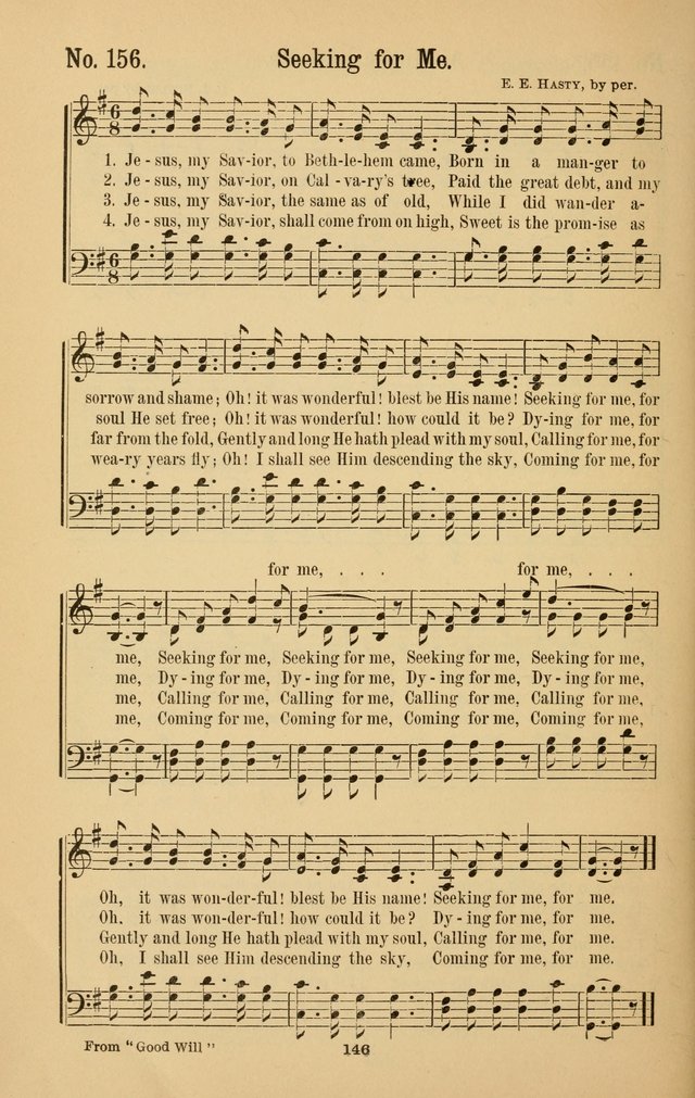 The Great Awakening: a choice collection of new and standard gospel songs page 148