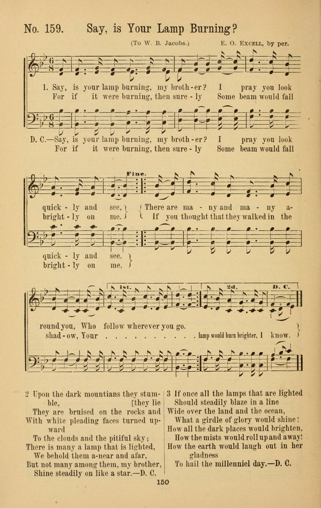 The Great Awakening: a choice collection of new and standard gospel songs page 152