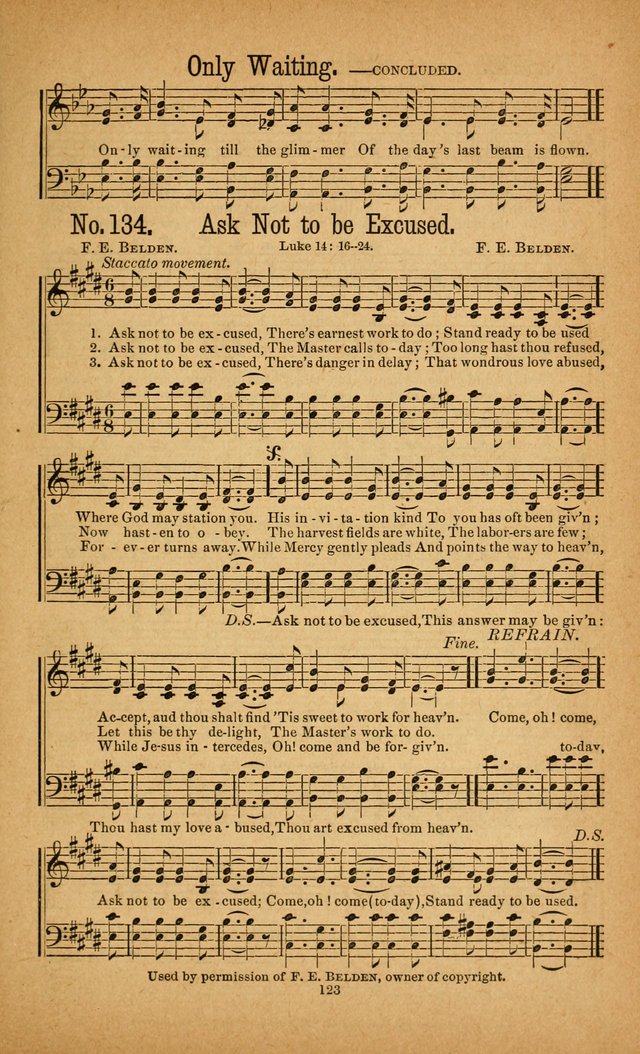 The Gospel Awakening: a collection of original and selected "hymns and spiritual songs" for the use in gospel meetings everywhere page 119