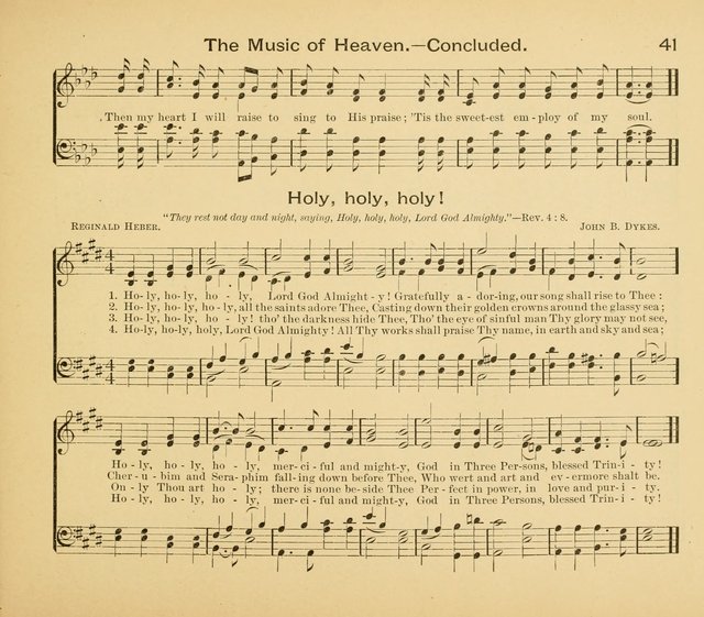 Gates Ajar: a collection of hymns and tunes for use in Sunday schools, praise and prayer meetings page 41