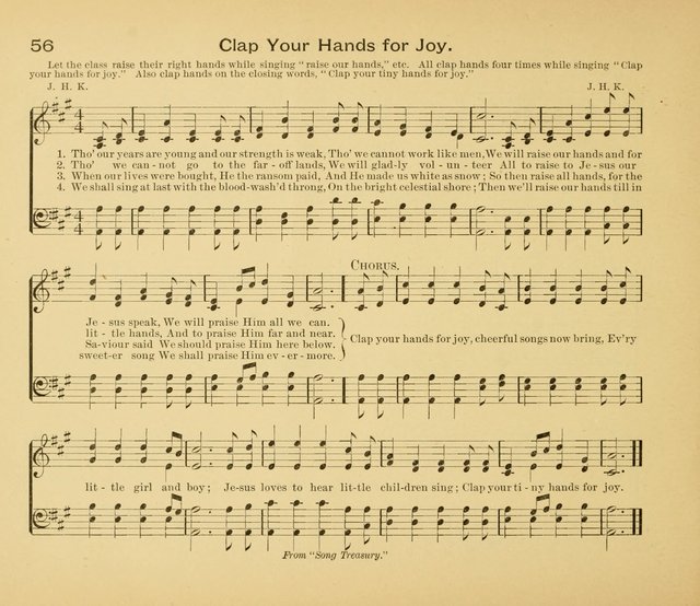 Gates Ajar: a collection of hymns and tunes for use in Sunday schools, praise and prayer meetings page 56