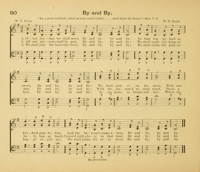 Gates Ajar: a collection of hymns and tunes for use in Sunday schools, praise and prayer meetings page 90