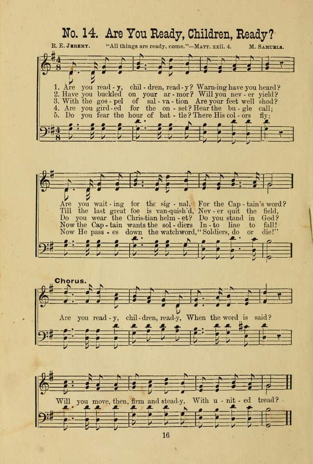 Gospel Bells: a collection of new and popular songs for the use of Sabbath schools and gospel meetings page 16