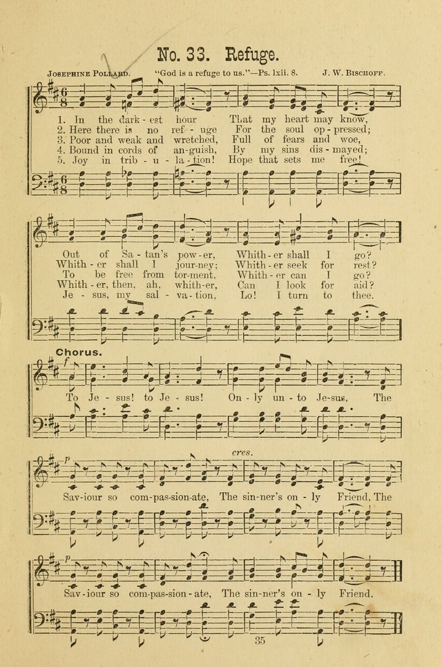 Gospel Bells: a collection of new and popular songs for the use of Sabbath schools and gospel meetings page 35