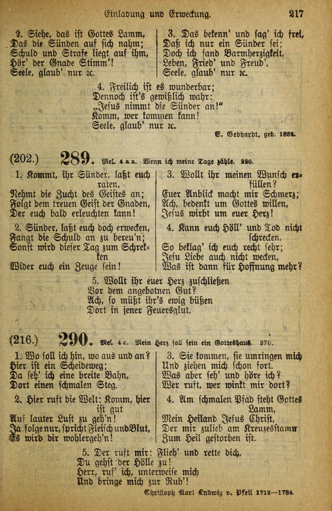 Gesangbuch der Bischöflichen Methodisten-Kirche: in Deutschalnd und der Schweiz page 215