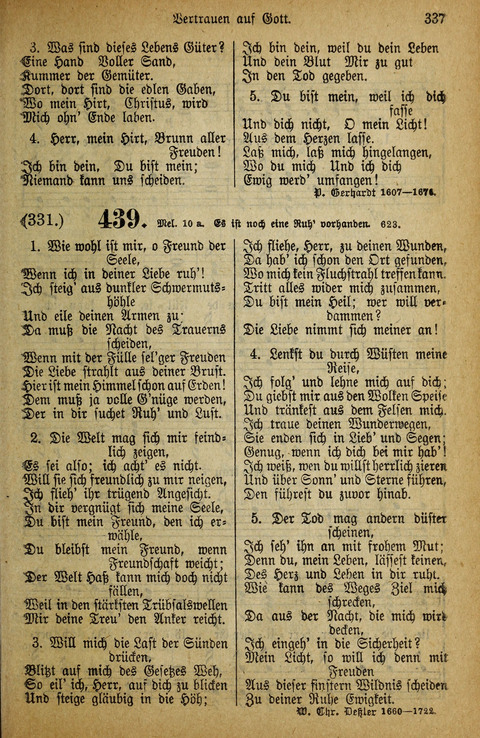 Gesangbuch der Bischöflichen Methodisten-Kirche: in Deutschalnd und der Schweiz page 337