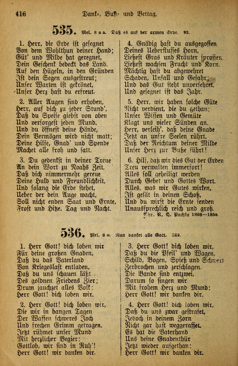 Gesangbuch der Bischöflichen Methodisten-Kirche: in Deutschalnd und der Schweiz page 416