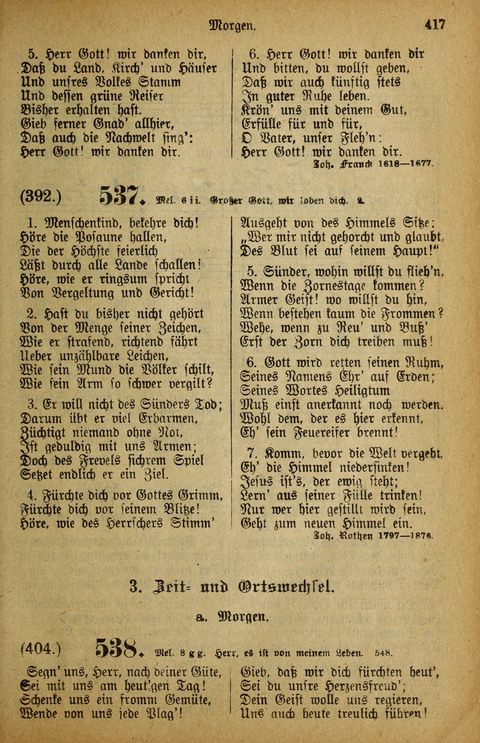 Gesangbuch der Bischöflichen Methodisten-Kirche: in Deutschalnd und der Schweiz page 417
