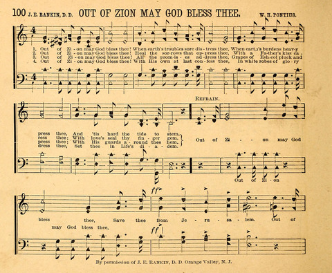 Gospel Chimes: a collection of new and standard songs and hymns for Sunday-schools and religious meetings page 100
