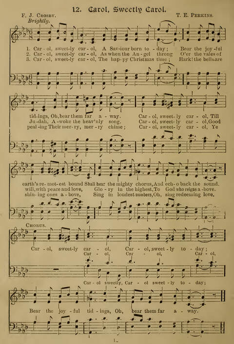 Gems of Christmas Song: a collection of old Christmas carols and hymns for use year after year in the home and at Christmas festivals page 10