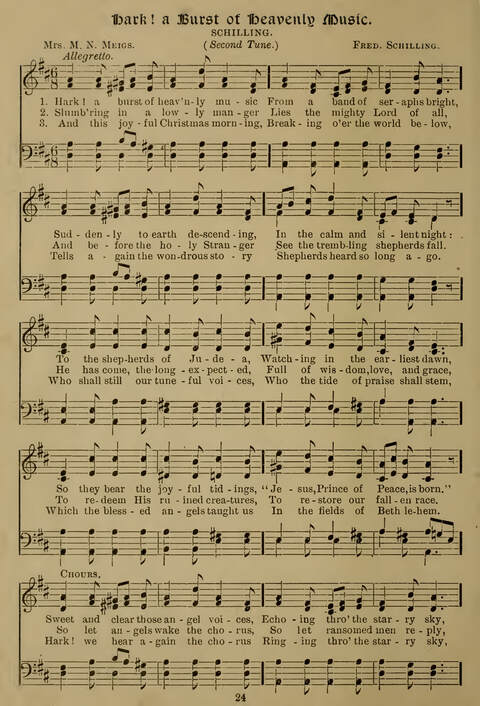 Gems of Christmas Song: a collection of old Christmas carols and hymns for use year after year in the home and at Christmas festivals page 18