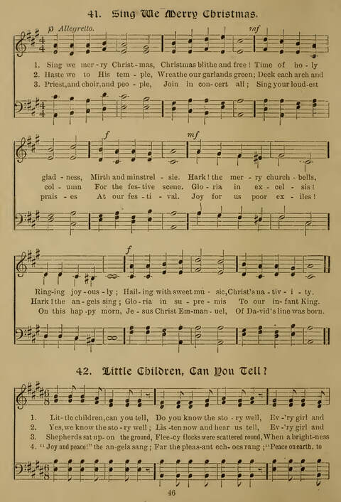 Gems of Christmas Song: a collection of old Christmas carols and hymns for use year after year in the home and at Christmas festivals page 28