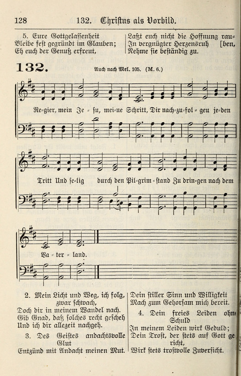 Gesangbuch für deutsche Gemeinden: enthaltend Psalmen und geistliche Lieder für öffentlichen und häuslichen Gottesdienst page 128