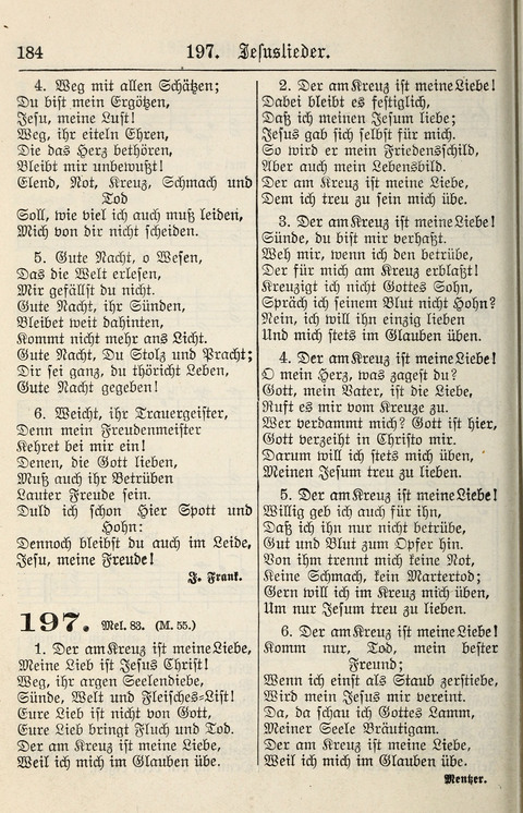 Gesangbuch für deutsche Gemeinden: enthaltend Psalmen und geistliche Lieder für öffentlichen und häuslichen Gottesdienst page 184