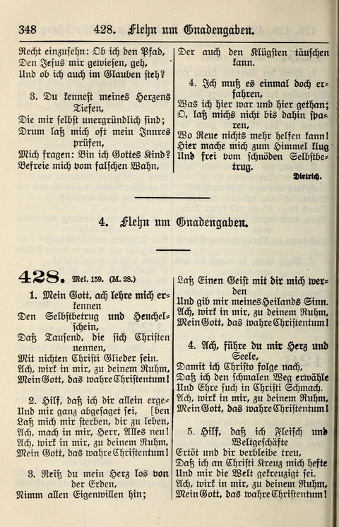 Gesangbuch für deutsche Gemeinden: enthaltend Psalmen und geistliche Lieder für öffentlichen und häuslichen Gottesdienst page 348
