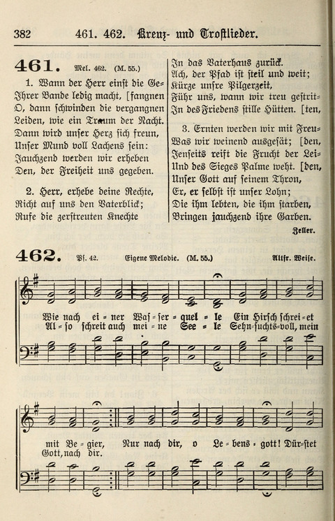 Gesangbuch für deutsche Gemeinden: enthaltend Psalmen und geistliche Lieder für öffentlichen und häuslichen Gottesdienst page 382