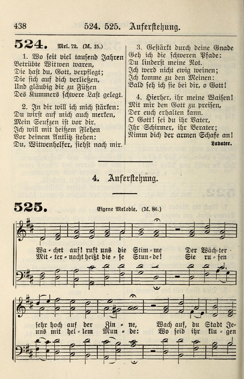 Gesangbuch für deutsche Gemeinden: enthaltend Psalmen und geistliche Lieder für öffentlichen und häuslichen Gottesdienst page 438