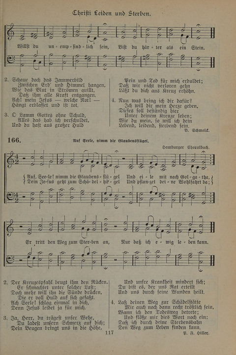 Gesangbuch der Evangelischen Gemeinschaft: für öffentlichen und häuslichen Gottesdient page 117