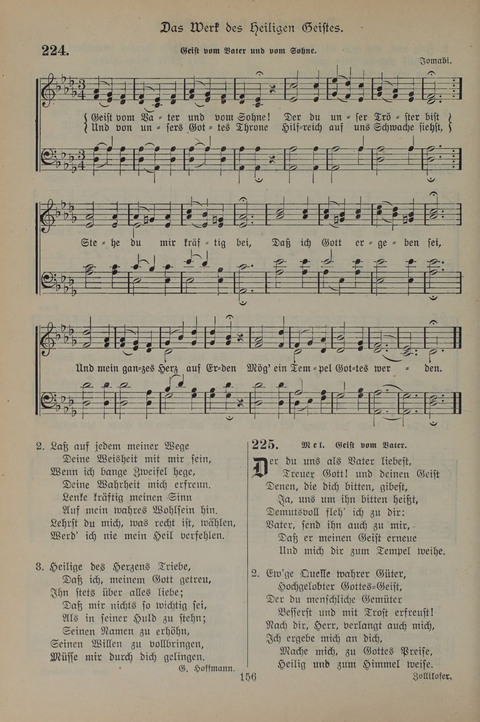 Gesangbuch der Evangelischen Gemeinschaft: für öffentlichen und häuslichen Gottesdient page 156