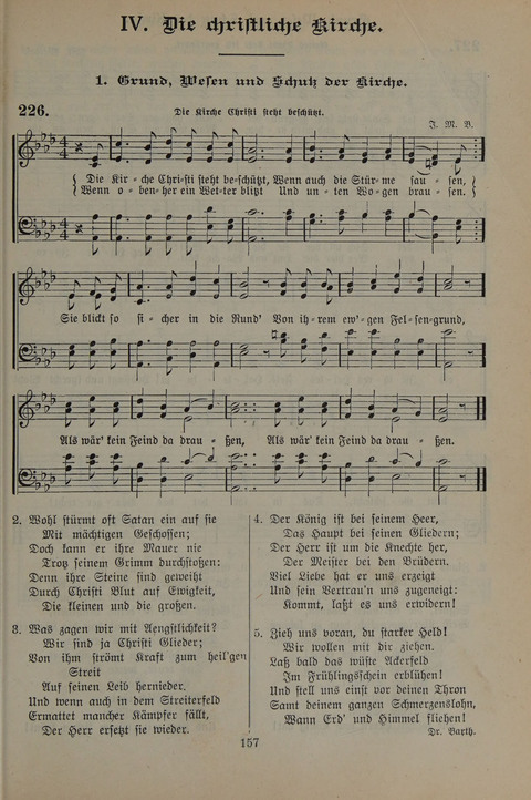 Gesangbuch der Evangelischen Gemeinschaft: für öffentlichen und häuslichen Gottesdient page 157