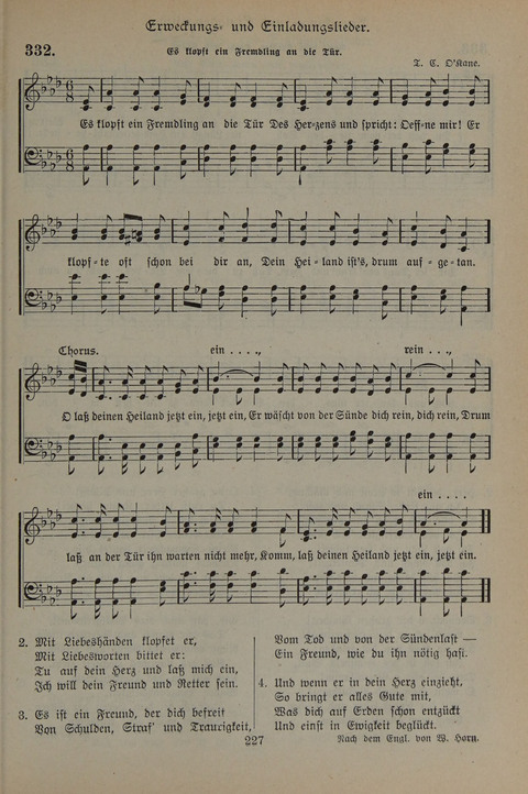 Gesangbuch der Evangelischen Gemeinschaft: für öffentlichen und häuslichen Gottesdient page 227