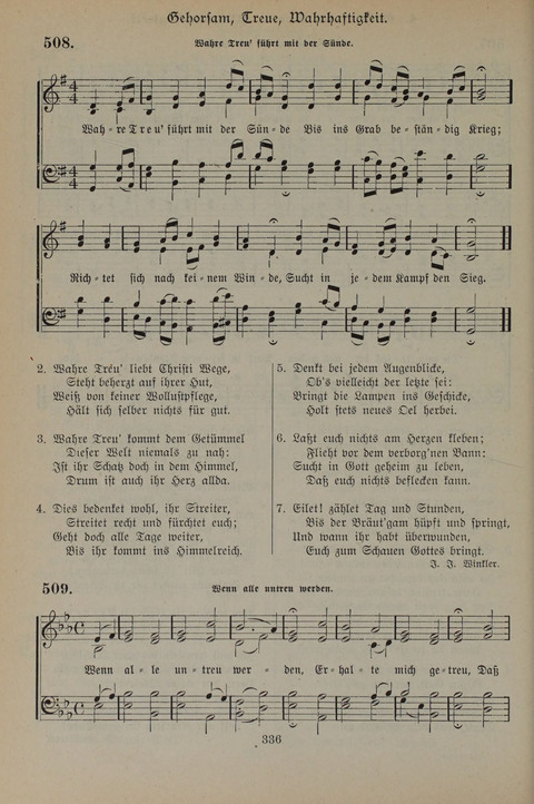 Gesangbuch der Evangelischen Gemeinschaft: für öffentlichen und häuslichen Gottesdient page 336