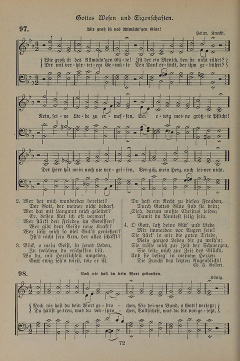 Gesangbuch der Evangelischen Gemeinschaft: für öffentlichen und häuslichen Gottesdient page 72